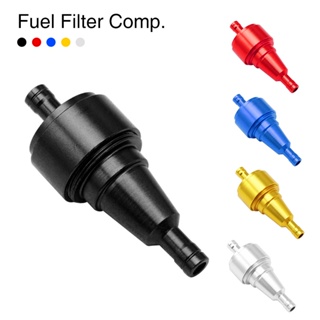 6mm Motorcycle Petrol Gas Fuel Filter Cleaner CNC Aluminium For Motorcycle Pit Dirt Bike ATV Quad Inline Oil Fuel Filter