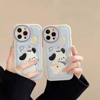 เคสงานหนังลายPochacco iPhone11、11promax、I12、12pro，12promax、I13、13pro、13promax 、I14、14pro、14promax