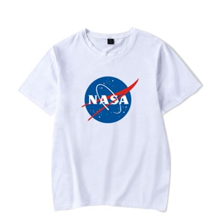 เสื้อยืดแขนสั้น ผ้าฝ้าย พิมพ์ลาย NASA สไตล์ฮิปฮอป ขนาดใหญ่ สําหรับผู้ชาย และผู้หญิง ไซซ์ Xs - 4XL 1389