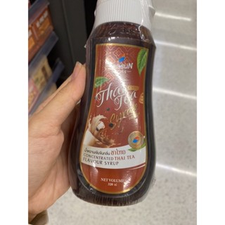 Concentrated Thai Tea Flavour Syrup 320 Ml. น้ำหวานเข้มข้น กลิ่นชาไทย