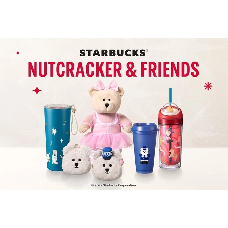 Starbucks แก้วเก็บความเย็น 2022 NUTCRACKER AND FRIENDS