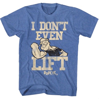 Dont Even Lift Popeye T-Shirt เสื้อสาวอวบ เสื้อยืดแฟชั่น เสื้อสีขาว เสื้อคู่