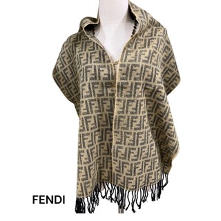 ผ้าพันคอVintage FENDI monogram wool