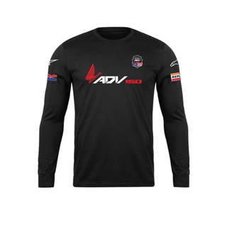 เสื้อยืด ลายโลโก้ Honda ADV150 Malaysia (สีดํา)