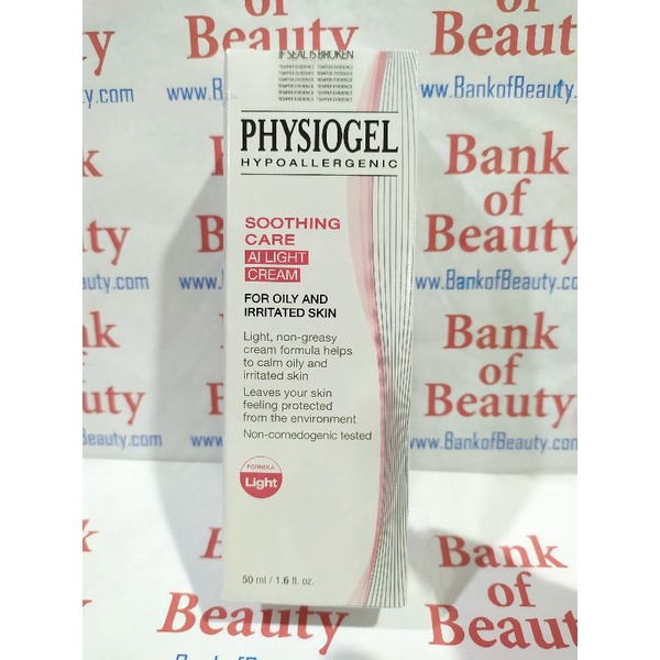ฉลากไทย สูตรใหม่เนื้อเบา Physiogel Soothing Care AI Light Cream 50 ml