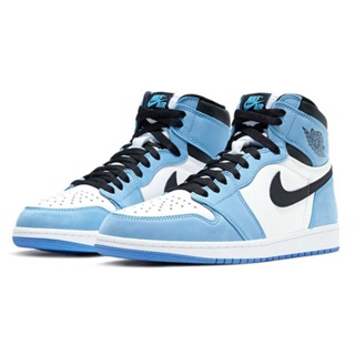 Air Jordan 1 AJ1 obsidian University of North Carolina รองเท้า สีน้ําเงิน 555088-134