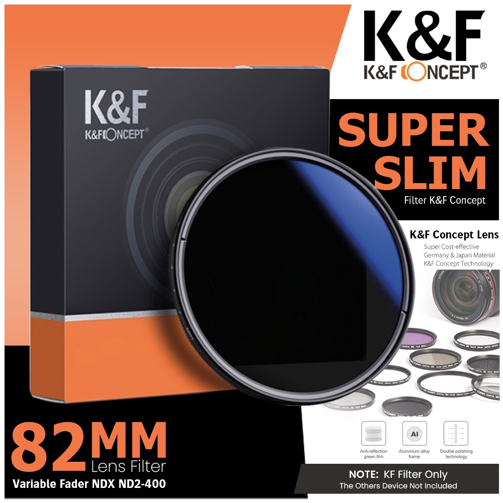 KNF Concept ฟิลเตอร์เลนส์ 82 มม. Variable ND2-400 Multi Coating Filter K&F Concept