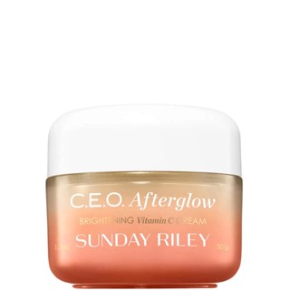 พร้อมส่ง ของแท้ SUNDAY RILEY C.E.O. Afterglow Brightening Vitamin C Moisturizer 15g/50g