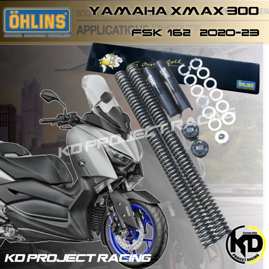 สปิงโช๊คหน้า Ohlins FSK 162  Yamaha XMax 300 / 2021-25