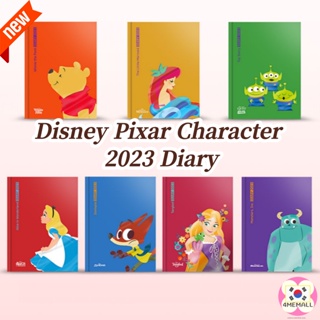 Disney Pixar Characters 2023 Diary Korean Standard, Korean Style, Monthly  Weekly Planner Hardcover Gift, Christmas, Date Type, Journal Student Planner Portable Notepads, notebook