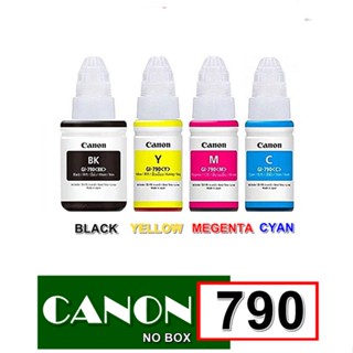 หมึกพิมพ์  CANON 790 BLACK NO BOX ชุด 4 สี แบบ ไม่มีกล่อง รับประกันคุณภาพชุด 4 สี ดำ 1 แดง 1 เหลือง 1 ฟ้า 1 ขวด ต่อชุด