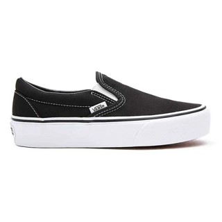 [ของแท้ ส่งฟรี จากไทย] VANS CLASSIC SLIP-ON PLATFORM - BLACK