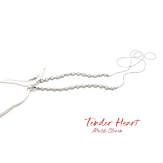 Fyne Fories Tender Heart Mask Chain ♡ สายห้อยมาส์กหัวใจมินิมอล ♡ fynefories สายคล้องแมส