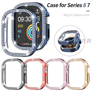 เคส PC หรูหรา สําหรับ Apple Watch Series Ultra 8 7 6 SE 5 4 3 2 1 iWatch ขนาด 49 มม. 45 มม. 41 มม. 44 มม. 42 มม. 40 มม. 38 มม.