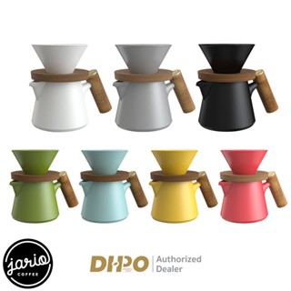 JARIO x DHPO ชุดดริปเปอร์เซรามิกทรง V60 พร้อมเหยือก DHPO V60 Ceramic Dripper Set