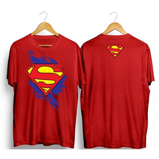 เสื้อแฟชั่นผญ เสื้อสีขาว ∏◈♘ซูเปอร์แมน นามธรรม สีแดง ซูเปอร์ฮีโร่ เสื้อยืดสําหรับผู้ชาย C1t เสื้อยืด