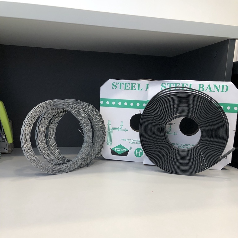 STEEL BAND (PVC COATED 17MM / NORMAL 12MM)