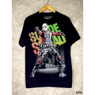 Deadshotเสื้อยืดสีดำสกรีนลายBT84