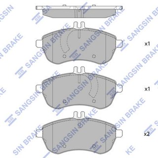 ผ้าดิสเบรคหน้า BENZ C-CLASS W204 C204 S204 2007-2014 E-CLASS W212 A207 C207 S212 2009-2016 SLK R172 2011- HI-Q