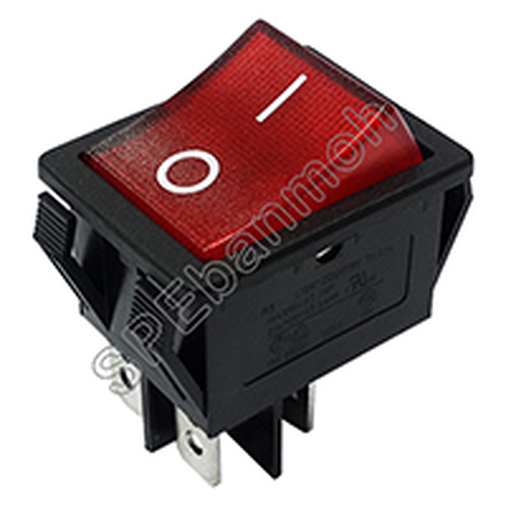 [ 2ชิ้น ] สวิทช์กระดก TAIWAN R15-15K RED