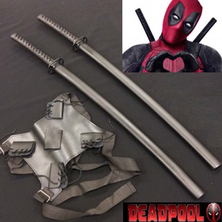 Japan Deadpool เดดพูล มาร์เวล Ryan Reynolds ไรอัน เรย์โนลส์ 2 เล่ม ดาบซามูไร ลับคม นักรบ Sword Samurai คาตานะ