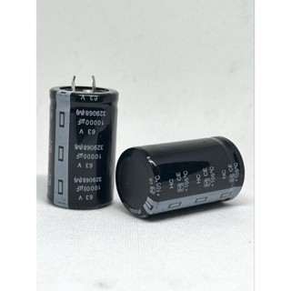 capacitor 10000uf 63v ตัวเก็บประจุ ขาเขี้ยว C ส่งออก กทม.