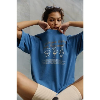 maison KEEPS | The Oversized Chemistry Tee | Unisex | เสื้อยืดทรง oversized ลายปริ้นท์ มี 2 Sizeให้เลือก อก 44" และ 48"