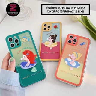 -พร้อมส่งในไทย-เคสซิลิโคนลายเจ้าหญิงTPU นิ่ม สำหรับรุ่น 14/14PRO 14 PROMAX 13/13PRO 13PROMAX 12 11 XS #249