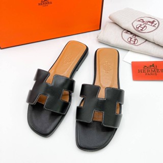 Hermès Women Sandal  งานออริ หนังแท้ พื้นไม้ มี Code