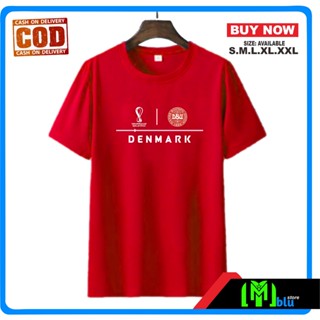 KATUN T SHIRT T-SHIRT Ball DENMARK World Cup FIFA 2022 Cotton COMBED 30S