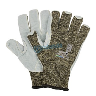 【ซื้อ 1 ฟรี 1】Aramid Fitted ถุงมือ Andanda Cutmax Level 5 สีเทา สีดํา 1 คู่