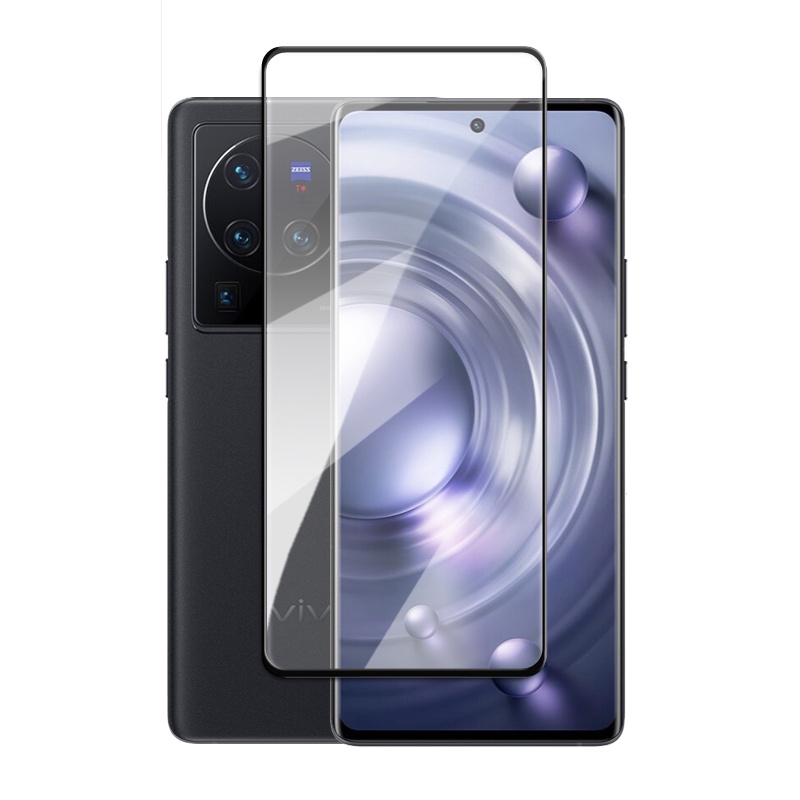 สําหรับ Vivo X80 X70 Pro Curved Edge Full Cover กระจกนิรภัยป้องกันหน้าจอฟิล์ม