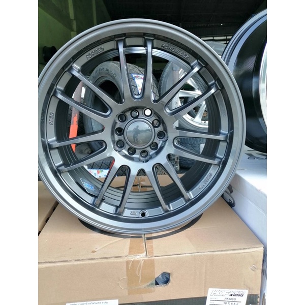 Re30 ขอบ18-8.5" 5รู100และ114 สีเทากัล ชุดละหมื่นต้นๆ