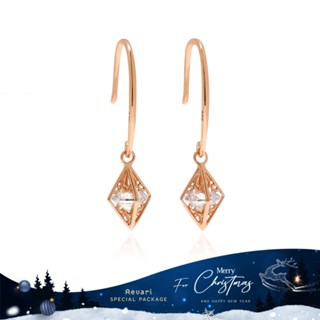 Aevari Lanna Rhombus Lantern Rose Gold Earrings