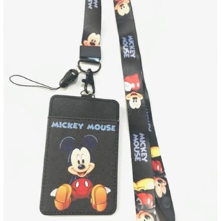 MICKEY MOUSE  sit    สายคล้องคอ สายคล้องบัตร ที่ใส่บัตร ซองใส่บัตร ที่ใส่บัตร พร้อมสายคล้องคอ ลาย MICKEY MOUSE manopnest