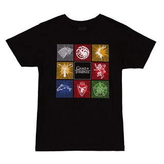 [COD]เสื้อยืดคลาสสิก HOUSE CREST - EIGHT HOUSE SIGILS NWT GPnoph46OEfpji90