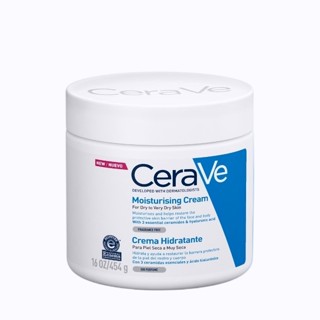 แท้💯% เซราวี CERAVE Moisturising Cream 340g/454g เซราวี มอยซ์เจอร์ไรซิ่ง ครีม ครีมบำรุงผิวหน้าและผิวกาย สำหรับผิวแห้ง