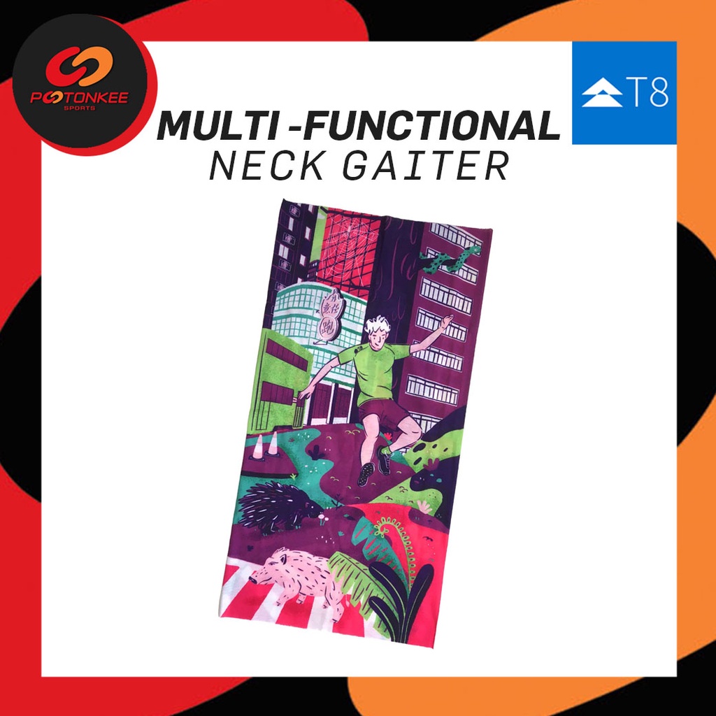 T8 Multi Functional Neck Gaiter ผ้าบัฟ ซับเหงื่อ กันฝุ่น / Wristband / Neckerchief / Face Mask — صورة 6