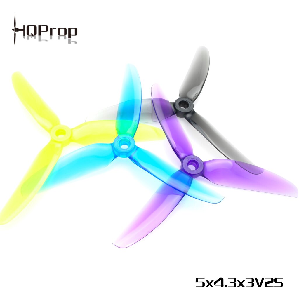 5-H24 HQProp 5X4.3X3V2S Top Freestyle Prop ใบพัดโดรน FPV Racing Drone Freestyle 1 ชุด 4ใบ