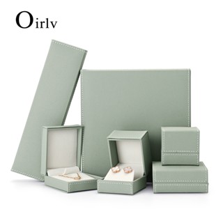 Oirlv PU หนังแหวนกล่องต่างหูสร้อยคอสร้อยข้อมือกล่องเครื่องปร…