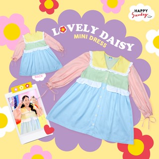 LOVELY DAISY Mini Dress | ชุดเดรสคอปกแขนยาว