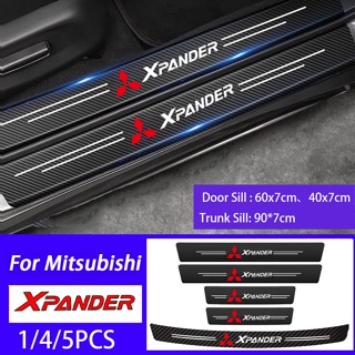 สติกเกอร์คาร์บอนไฟเบอร์ ป้องกันรอยขีดข่วน สําหรับติดขอบประตูรถยนต์ Mitsubishi Xpander RalliArt