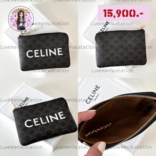 👜: New!! Celine Card Pouch in Tan‼️ก่อนกดสั่งรบกวนทักมาเช็คสต๊อคก่อนนะคะ‼️