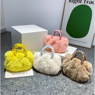 กระเป๋าสะพายFluffy Bag ขนนุ่มๆฟูๆ กระเป๋านุ่มๆ กระเป๋าคาเฟ่👜🛍