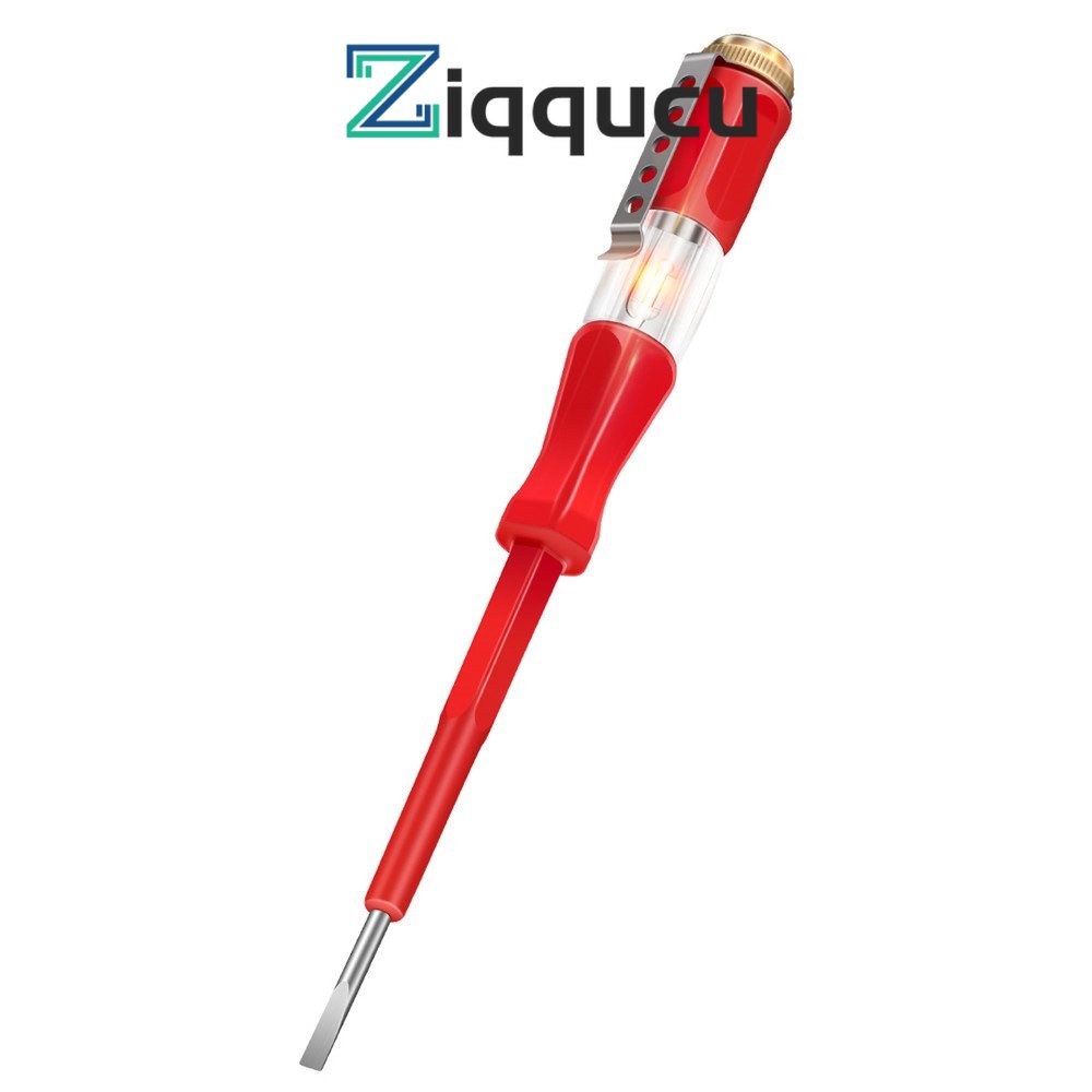 Ziqqucu B07 ปากกาทดสอบแรงดันไฟฟ้า 2.5 มม. ไม่สัมผัส