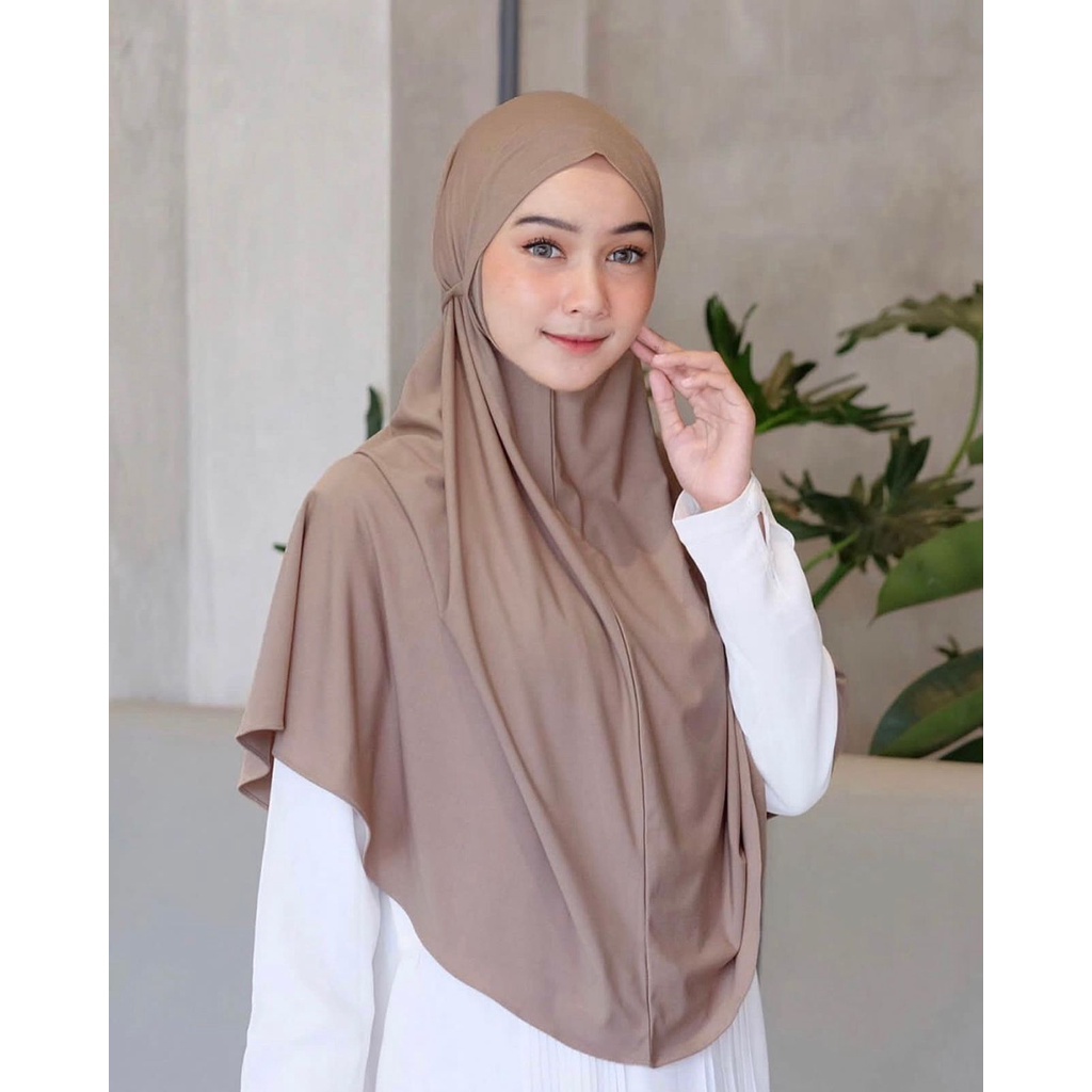 ผ้าพันคอ Hameda BERGO KHIMAR HIJAB INSTANT SQUARE HIJAB