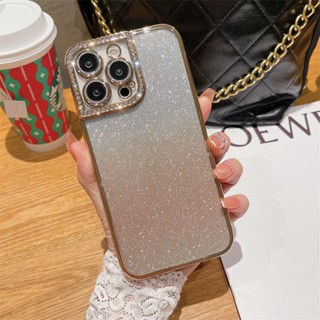 เคสโทรศัพท์มือถือ TPU นิ่ม กันตก ประดับเพชร คุณภาพสูง หรูหรา สําหรับ iPhone11 12 13 Pro max 12pro max 14pro max 11promax