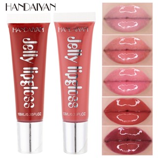 HANDAIYAN New Moisturizing Candy Color Lip Gloss Waterproof Glitter Liquid Lipstick Long Lasting Makeup Lipstick Cosmetics