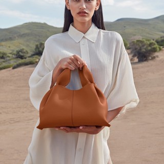 กระเป๋า Polene ของแท้จากฝรั่งเศส Cloud Bag หนังวัวแท้สุภาพสตรี One Shoulder Dumpling Bag Underarm Portable Diag