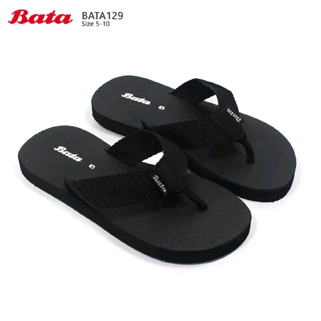 BATA รองเท้าแตะผู้ชายผู้หญิง บาจา ส้นแบนหูคีบกำมะหยี่ แตะโฟม ของแท้